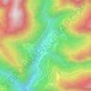 Mapa topográfico Kalaktang, altitud, relieve