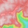 Mapa topográfico Surla, altitud, relieve