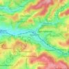 Mapa topográfico Oberwiehl, altitud, relieve