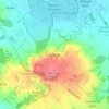 Mapa topográfico Beckley, altitud, relieve