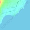 Mapa topográfico Brooke's Point, altitud, relieve