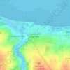 Mapa topográfico Courseulles-sur-Mer, altitud, relieve
