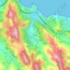 Mapa topográfico Baltezana, altitud, relieve