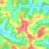 Mapa topográfico Hundseck, altitud, relieve
