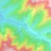 Mapa topográfico Manso, altitud, relieve