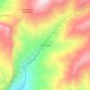 Mapa topográfico El Diamante, altitud, relieve