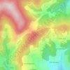 Mapa topográfico Croix du Rocher, altitud, relieve