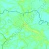 Mapa topográfico Bagda, altitud, relieve