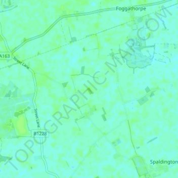 Mapa topográfico Willitoft, altitud, relieve