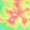 Mapa topográfico Cime du Diable, altitud, relieve