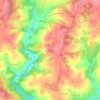 Mapa topográfico La Brugère, altitud, relieve