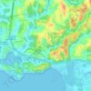 Mapa topográfico Labrousse, altitud, relieve