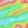Mapa topográfico Roche des Ducs, altitud, relieve