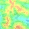 Mapa topográfico Indrasanahalli, altitud, relieve