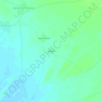 Mapa topográfico Haliyan, altitud, relieve