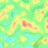 Mapa topográfico Lettermore, altitud, relieve