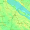 Mapa topográfico Ravulapalem, altitud, relieve