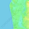 Mapa topográfico Armanville, altitud, relieve