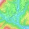 Mapa topográfico Cies, altitud, relieve