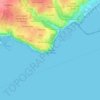 Mapa topográfico Phare du Portzic, altitud, relieve