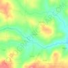 Mapa topográfico Pousade, altitud, relieve