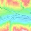 Mapa topográfico Pachachaca, altitud, relieve