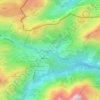 Mapa topográfico Gehren, altitud, relieve