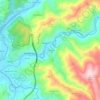 Mapa topográfico Cabouco, altitud, relieve
