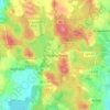 Mapa topográfico Schwarzenberg, altitud, relieve