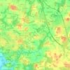 Mapa topográfico Kerguero, altitud, relieve