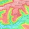 Mapa topográfico Wustenriet, altitud, relieve