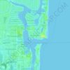 Mapa topográfico Harbor Heights, altitud, relieve