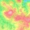 Mapa topográfico Quelen, altitud, relieve