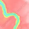 Mapa topográfico Upset, altitud, relieve
