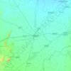 Mapa topográfico Rewari, altitud, relieve
