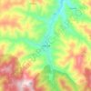 Mapa topográfico Tschepelare, altitud, relieve