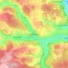 Mapa topográfico Deufringen, altitud, relieve