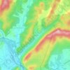 Mapa topográfico Les Gypières, altitud, relieve