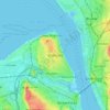 Mapa topográfico Wallasey, altitud, relieve