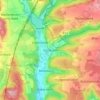 Mapa topográfico Fischbach, altitud, relieve