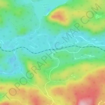 Mapa topográfico Batchewana, altitud, relieve