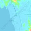 Mapa topográfico Siocon, altitud, relieve