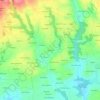 Mapa topográfico Kervoelic, altitud, relieve