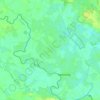 Mapa topográfico Melverley Green, altitud, relieve