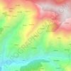 Mapa topográfico Jubbar, altitud, relieve