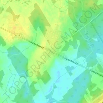 Mapa topográfico Tincap, altitud, relieve
