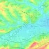 Mapa topográfico Niederham, altitud, relieve