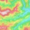 Mapa topográfico Le Vernet de Danton, altitud, relieve