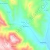 Mapa topográfico Accopujio, altitud, relieve