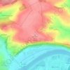 Mapa topográfico Winzerer Höhe, altitud, relieve
